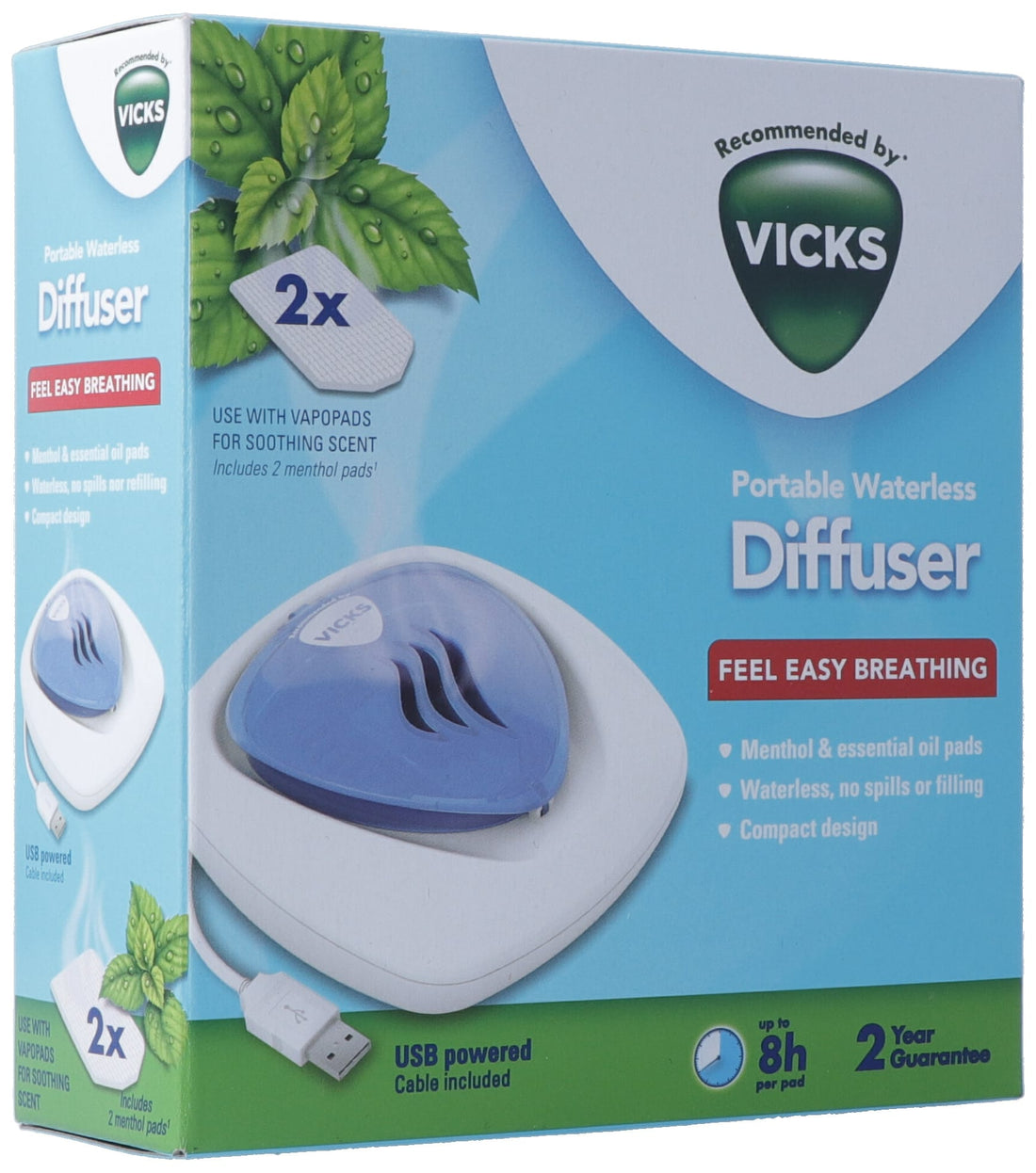 VICKS diffuseur portable sans eau VH1800EU