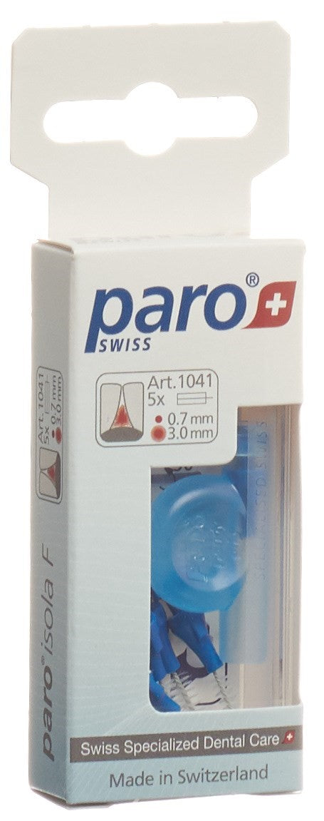 PARO Isola F Brossettes Interdentaires Cylindriques 3 mm Bleu | Lot 5 Pièces