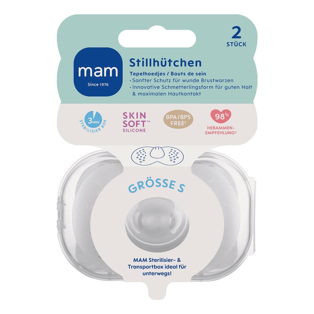 MAM Protège-mamelon Taille S Confort &amp; Protection | Lot de 2