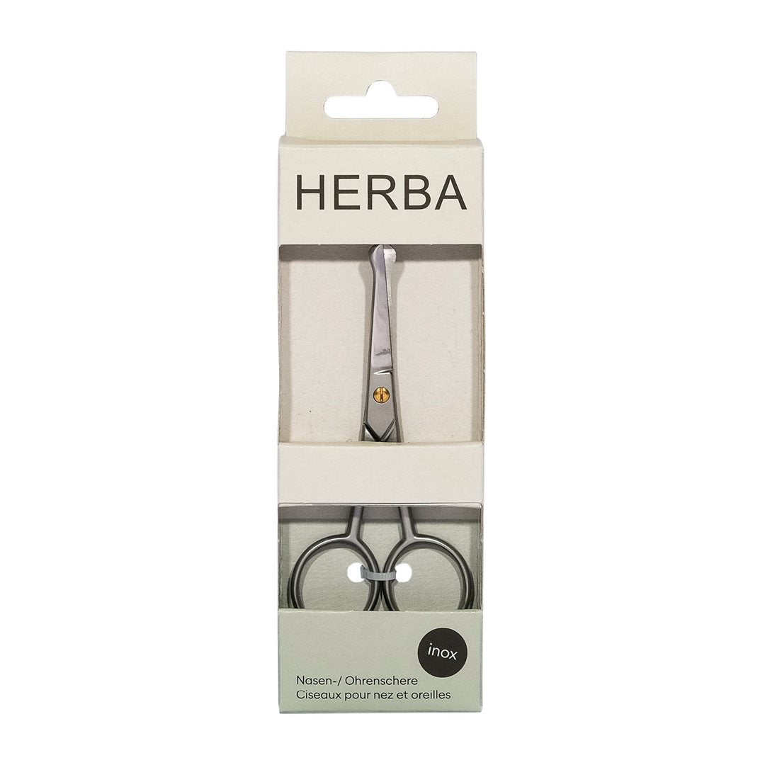 HERBA Ciseaux Nez Oreilles Inox - Coupe Précise &amp; Sûre | Accessoire Beauté