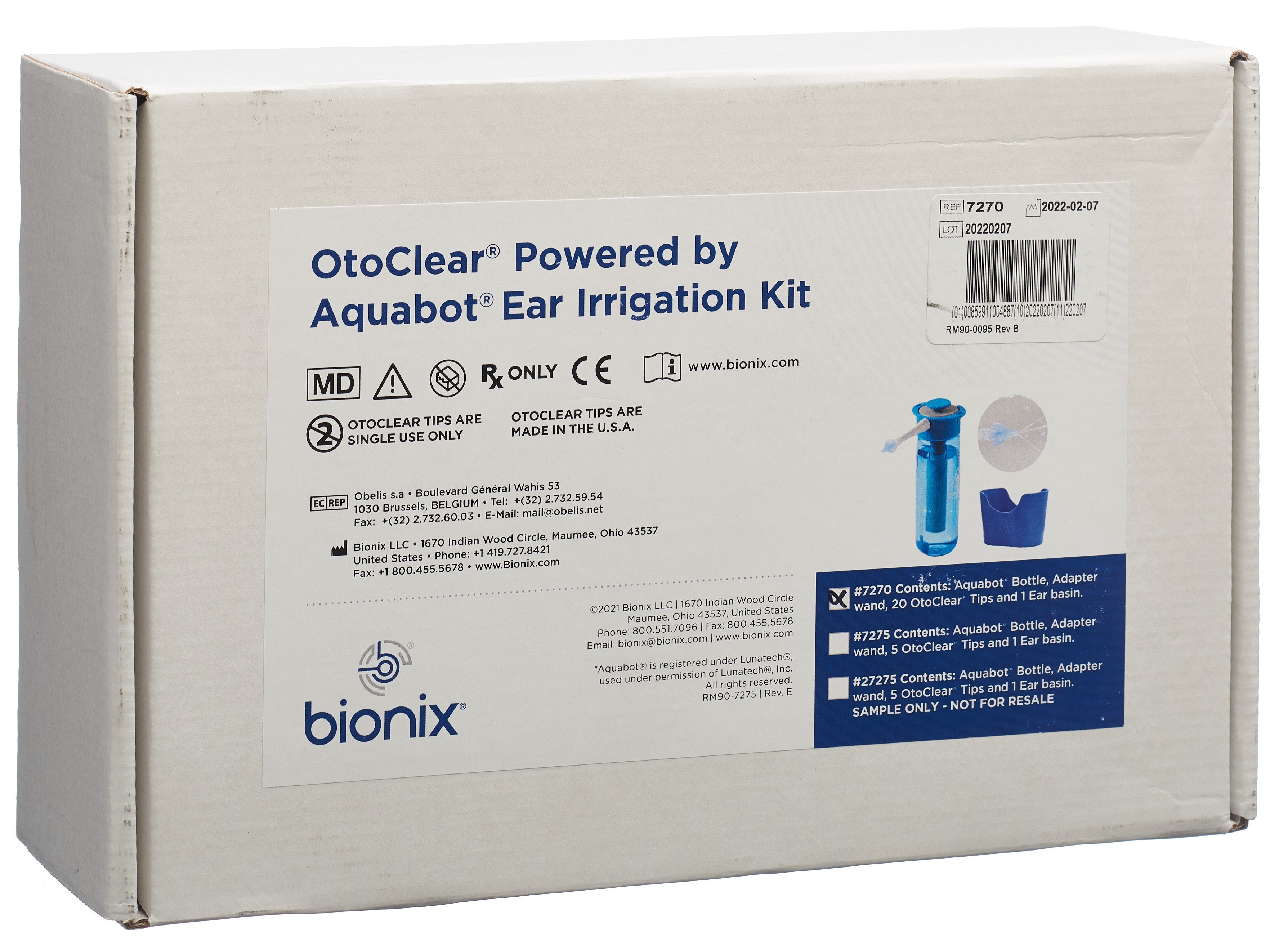 BIONIX OtoClear Aquabot : Nettoyage Auriculaire Efficace | Kit Complet