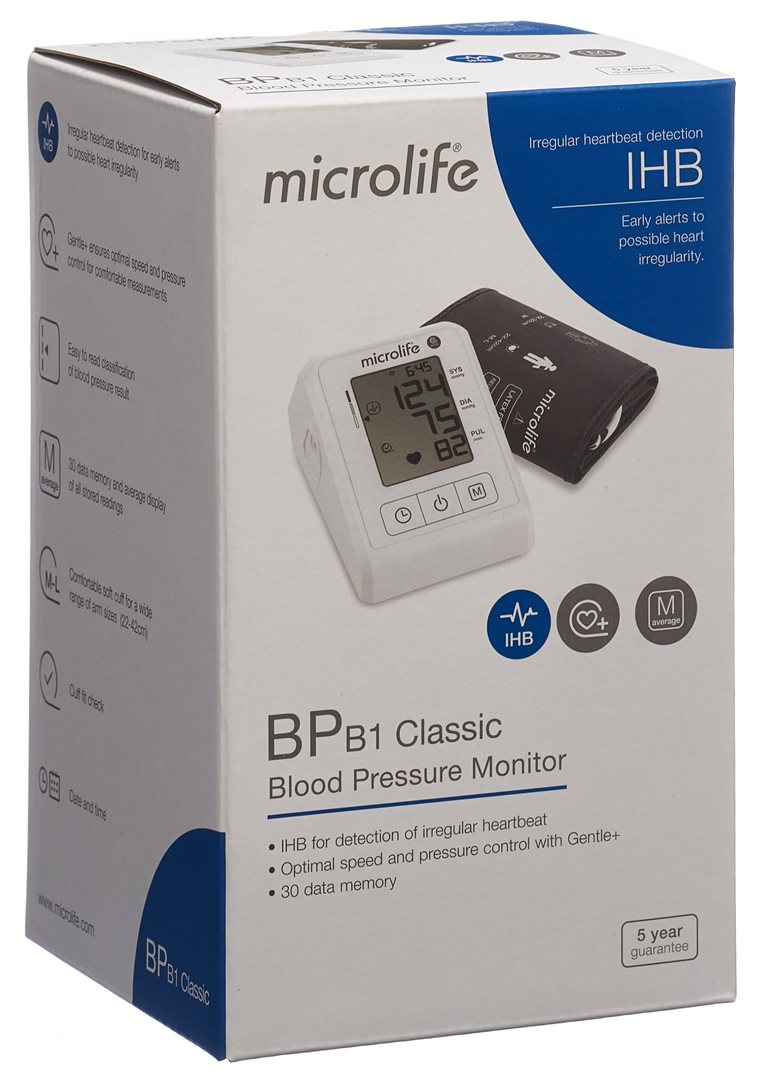 MICROLIFE Tensiomètre B1 Classic Précis | Appareil de Mesure Tension Artérielle