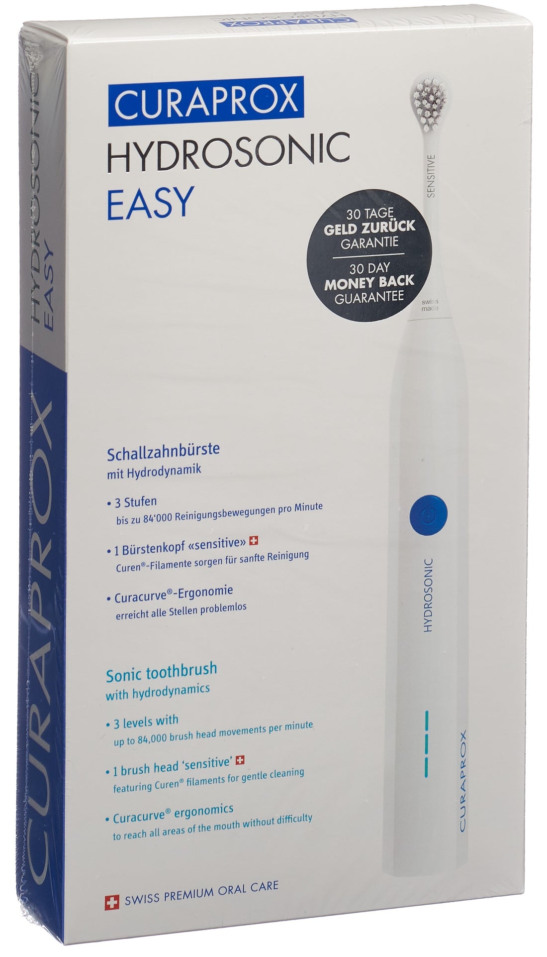 CURAPROX Hydrosonic Easy Brosse à Dents Électrique | Nettoyage Profond