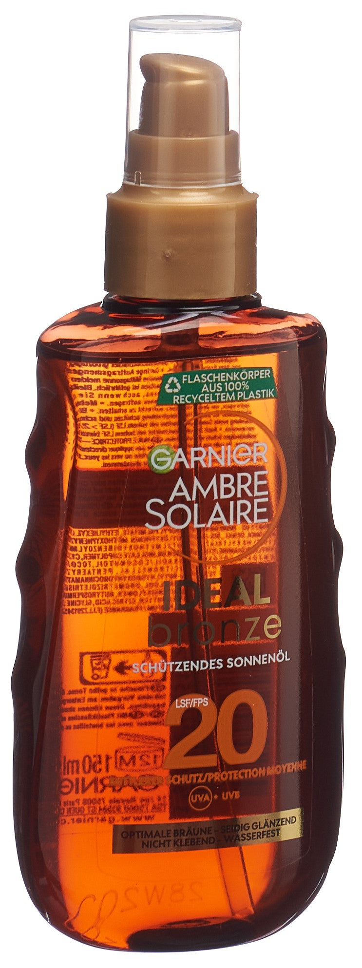 AMBRE SOLAIRE huile solaire protectri FPS20 150 ml