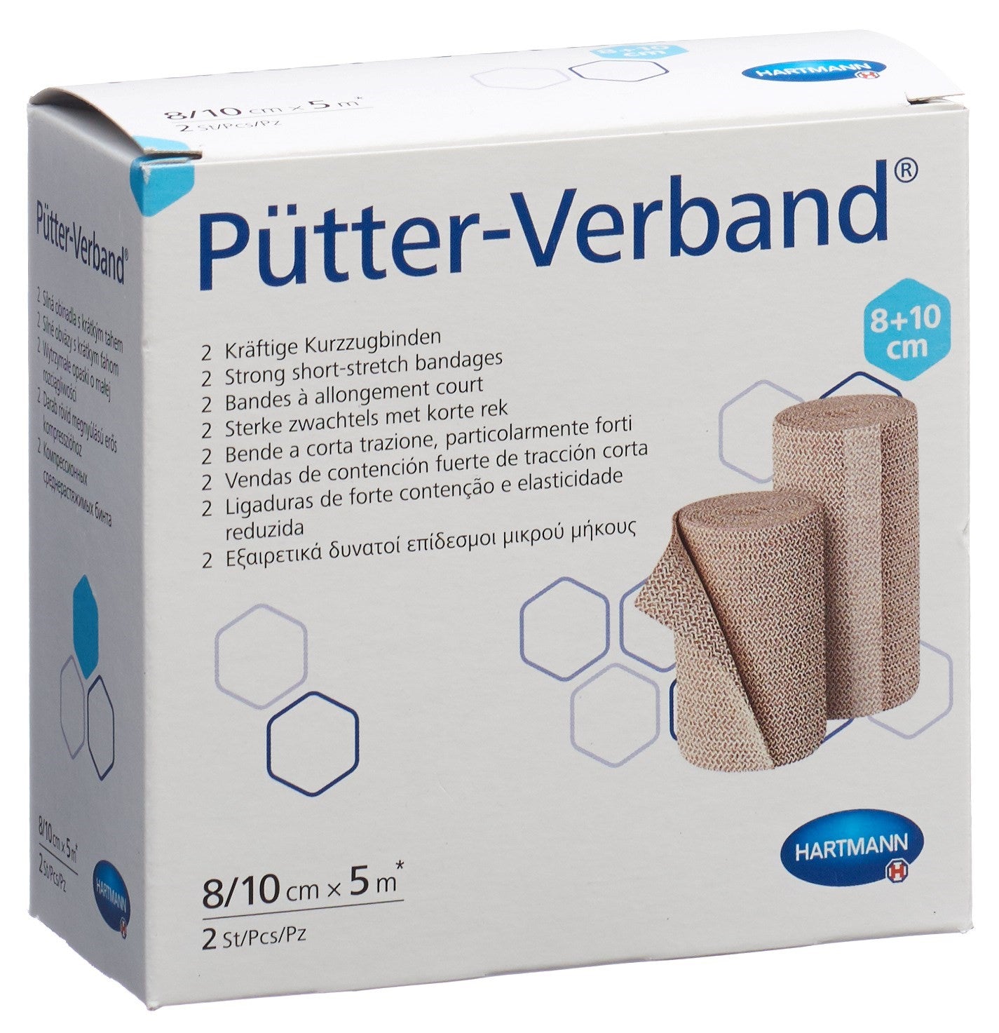 PÜTTER Pansement Adhésif 8x10cm 5m 2 Pièces | Soin Blessures