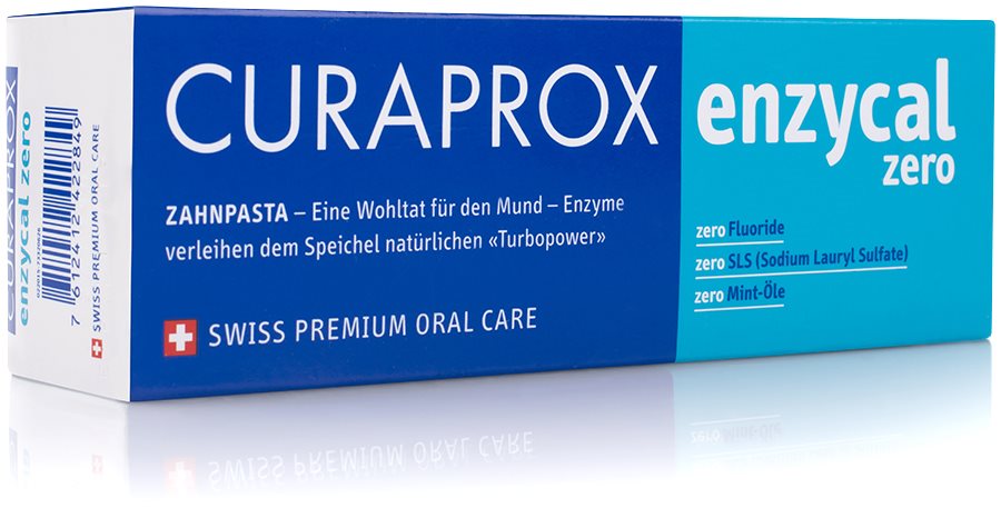CURAPROX Enzycal Zero Dentifrice Sans Fluor 75 ml | Soin Buccal Optimal