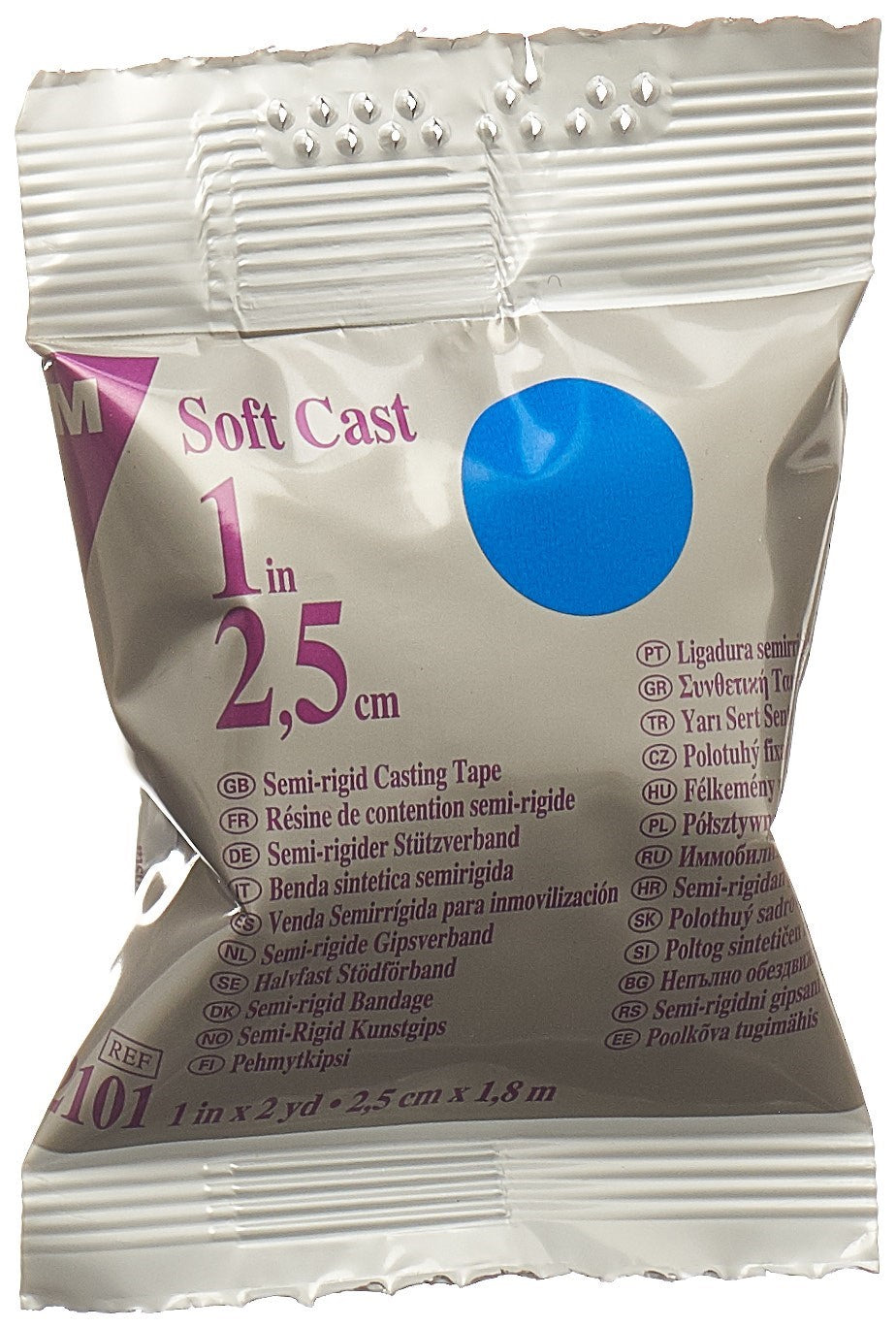 3M scotchcast softcast 2.5cmx1.8m bleu