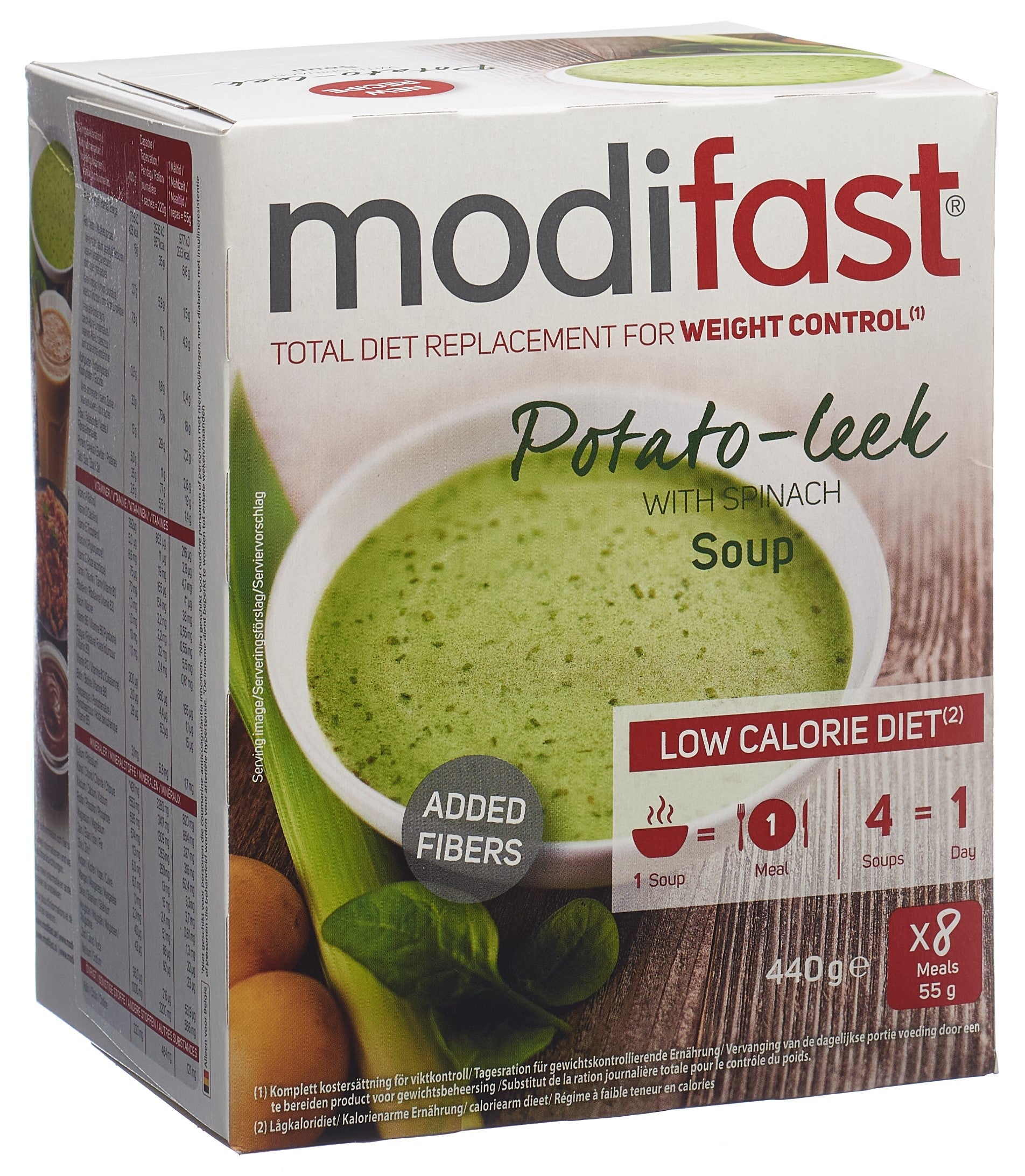 MODIFAST Soupe Patate Poireau Minceur | 8 x 55 g
