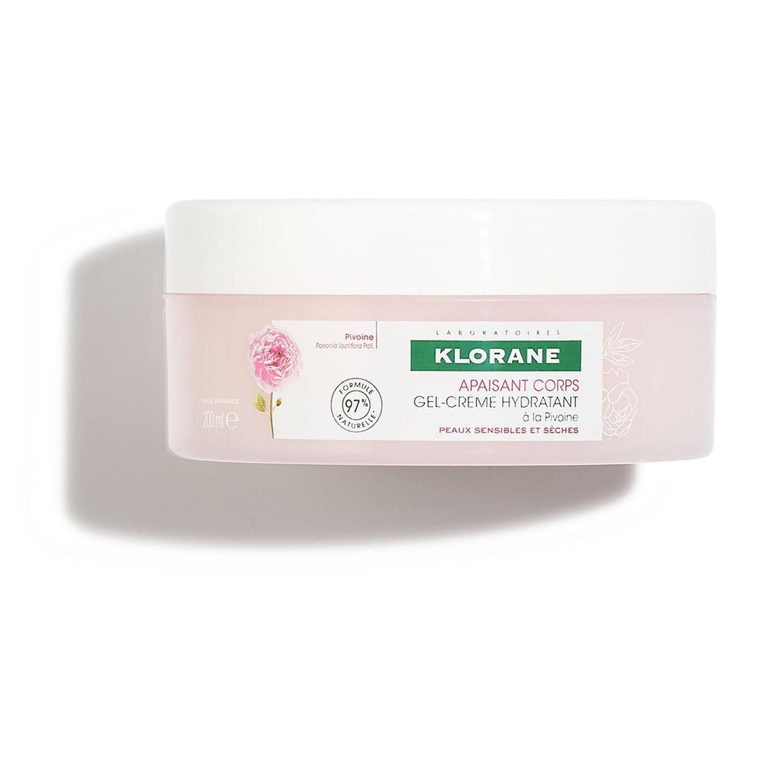 KLORANE Pivoine Gel-Crème Hydratant Bio 200 ml Peau Sèche