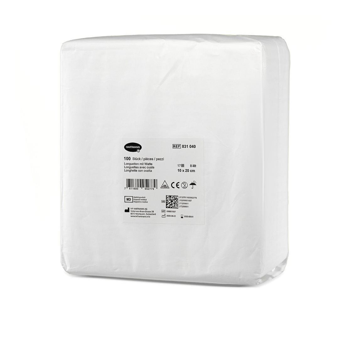 IVF Longuettes Ouate T17 10x20cm 8C 100 Pièces | Confort &amp; Absorption