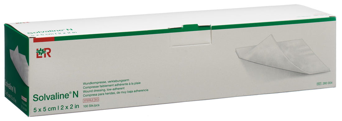 Solvaline Compresse Vulnéraire Cicatrisante 5x5cm 100 pièces