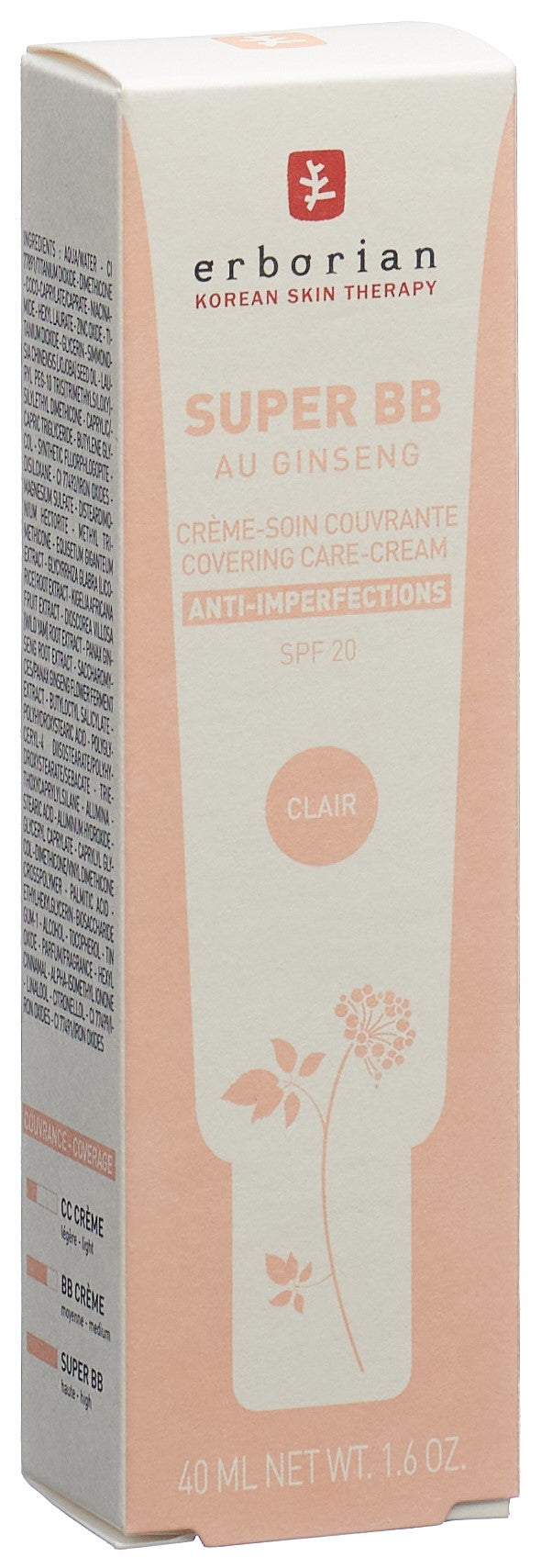 Erborian Super BB Crème Éclat Naturel Peau Parfaite | 40 ml