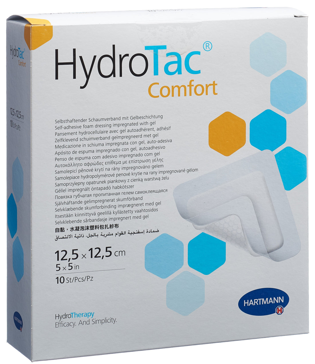 HYDROTAC Comfort Pansement Stérile 12.5 x 12.5 cm - Lot de 10
