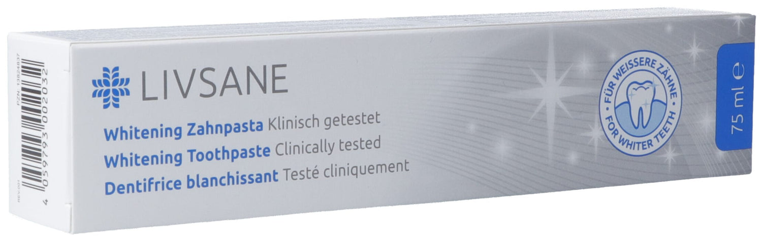 LIVSANE Dentifrice Blanchissant Éclat | Tube 75 ml