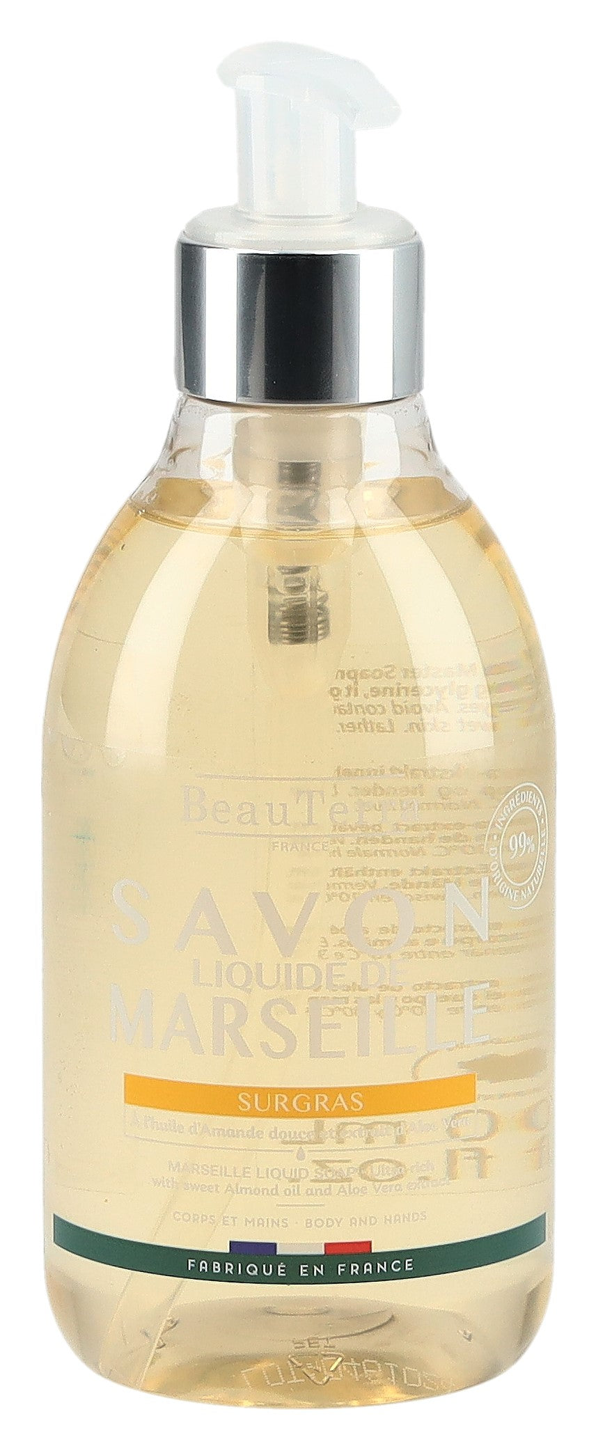 BEAUTERRRA Savon de Marseille Liquide Amande Douceur 300 ml