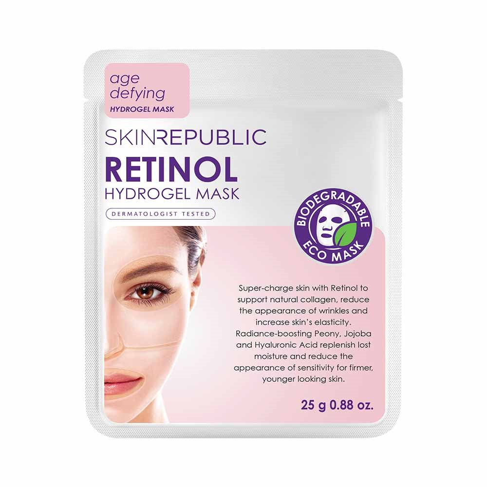 SKIN REPUBLIC Masque Visage Hydrogel Rétinol Anti-Âge | 25 g
