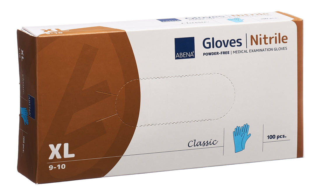 ABENA Cla gants nit XL 240mm n poud n st b 100 pce