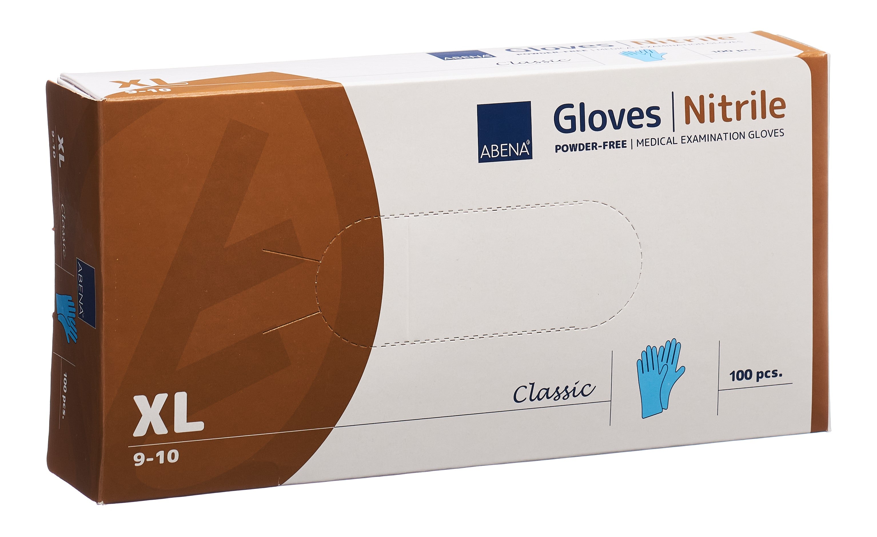 ABENA Cla gants nit XL 240mm n poud n st b 100 pce