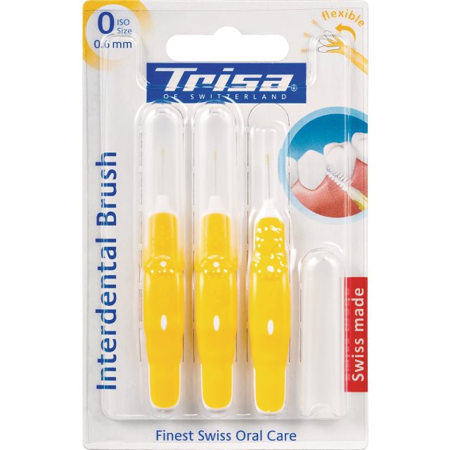 TRISA Brossettes Interdentaires ISO 0 0.6mm 3 Pièces | Nettoyage Précis