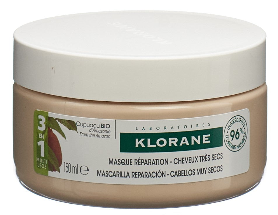 Klorane Masque Cupuaçu Bio Cheveux Secs Nutrition Intense 150 ml