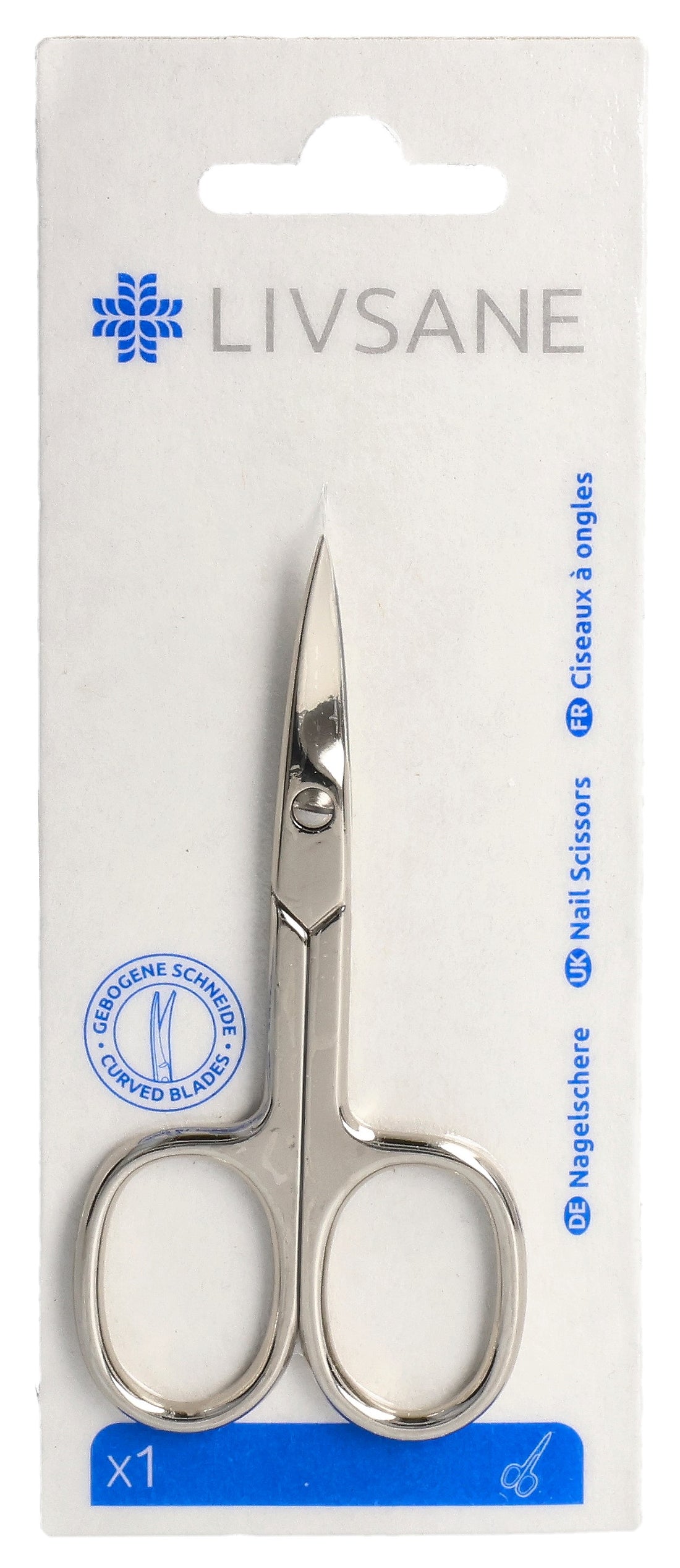 LIVSANE Ciseaux Ongles Inox Précision Coupe Douce | Accessoire Manucure