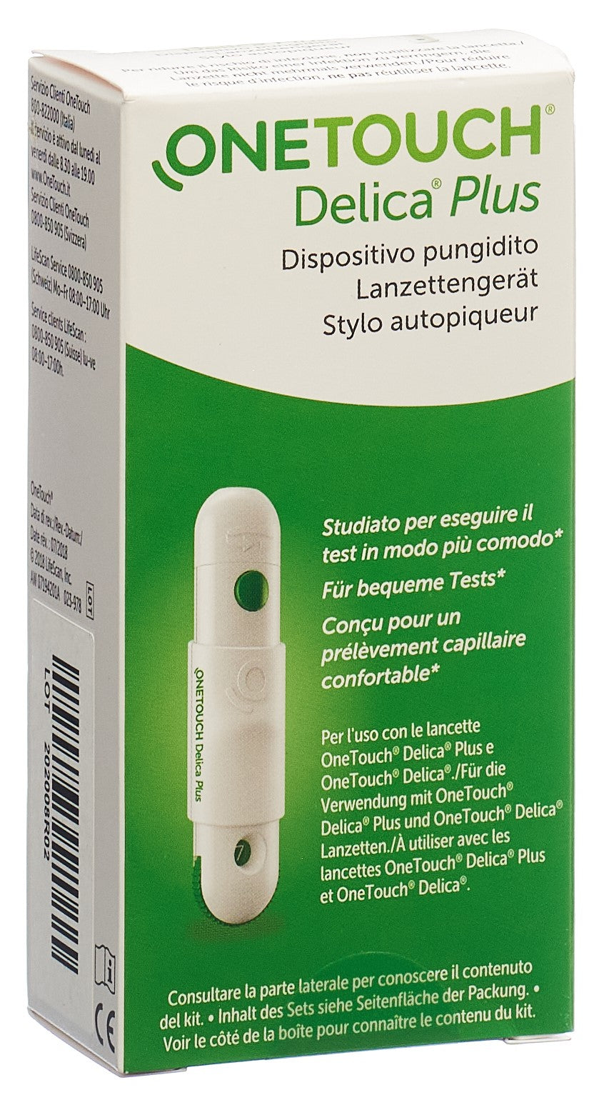 One Touch Delica Plus Stylo Autopiqueur Confort | 100 lancettes