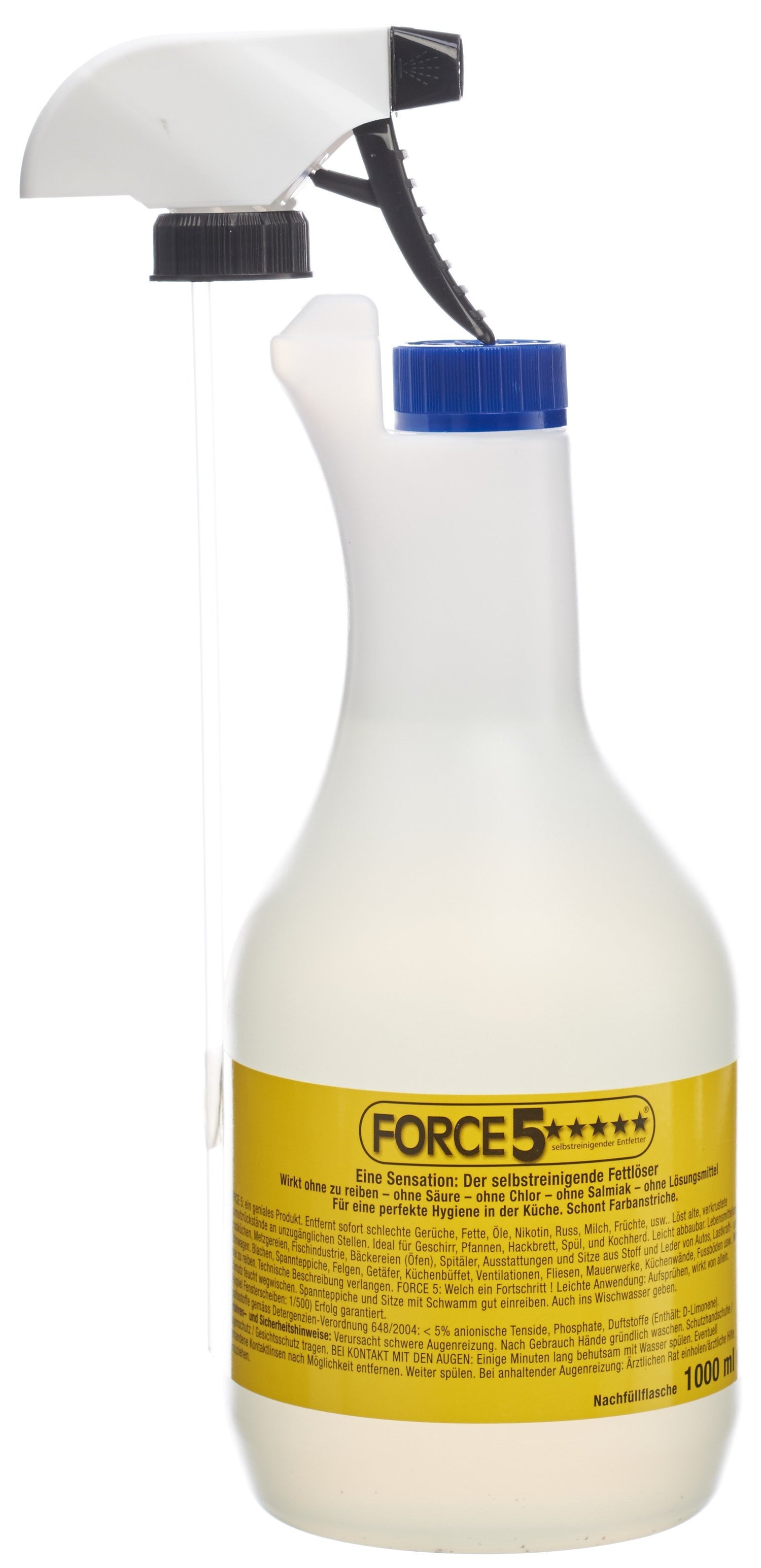 FORCE 5 Dégraissant Autonettoyant Puissant | 1000 ml
