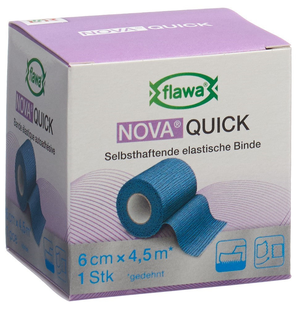FLAWA NOVA Bande Cohésive 6 cm x 4.5 m | Soutien &amp; Maintien Rapide
