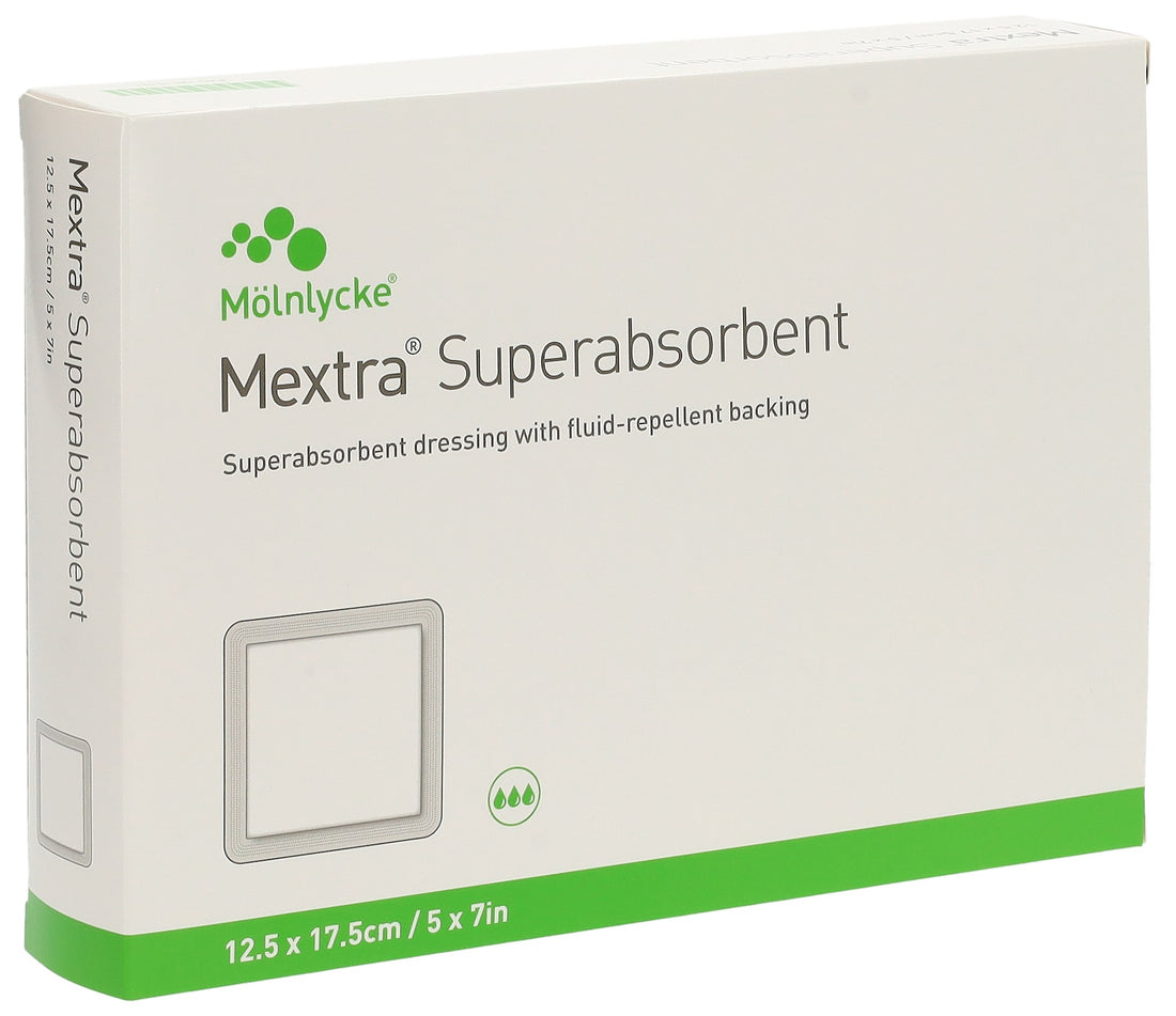 MEXTRA Pansement Superabsorbant Cicatrisation Rapide 12.5 x 17.5 cm 10 pièces