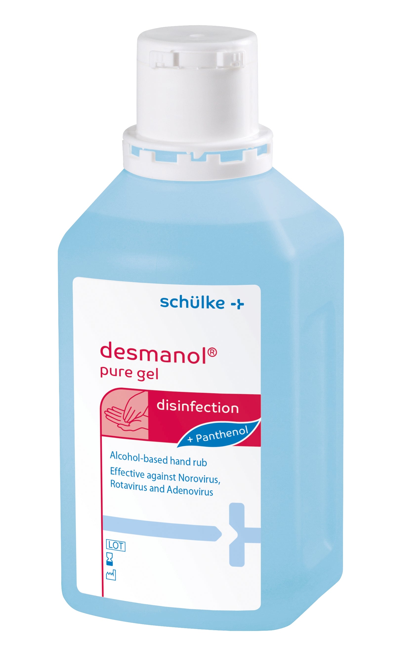 DESMANOL Gel Désinfectant Mains Pure | Flacon 500 ml