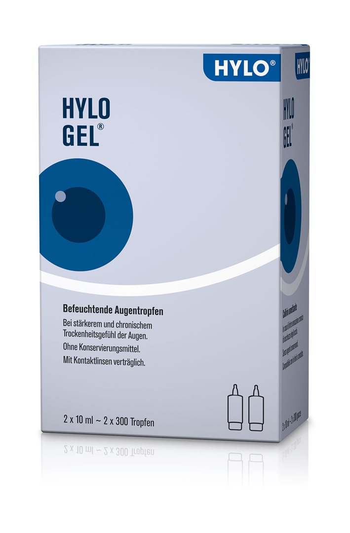 HYLO GEL Larmes Artificielles Sensation Confort Intense | 2 x 10 ml