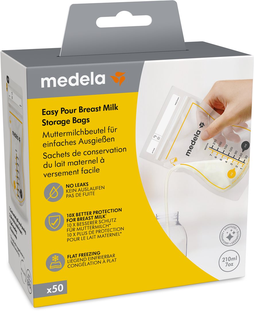 Medela Easy Pour Sachets Conservation Lait Maternel 50 Pièces | Stockage Sûr
