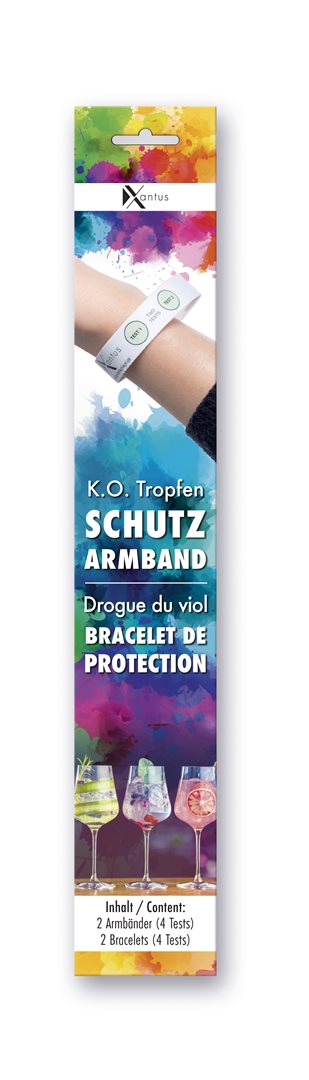 XANTUS Drogue du viol bracelet de protection 2 pce
