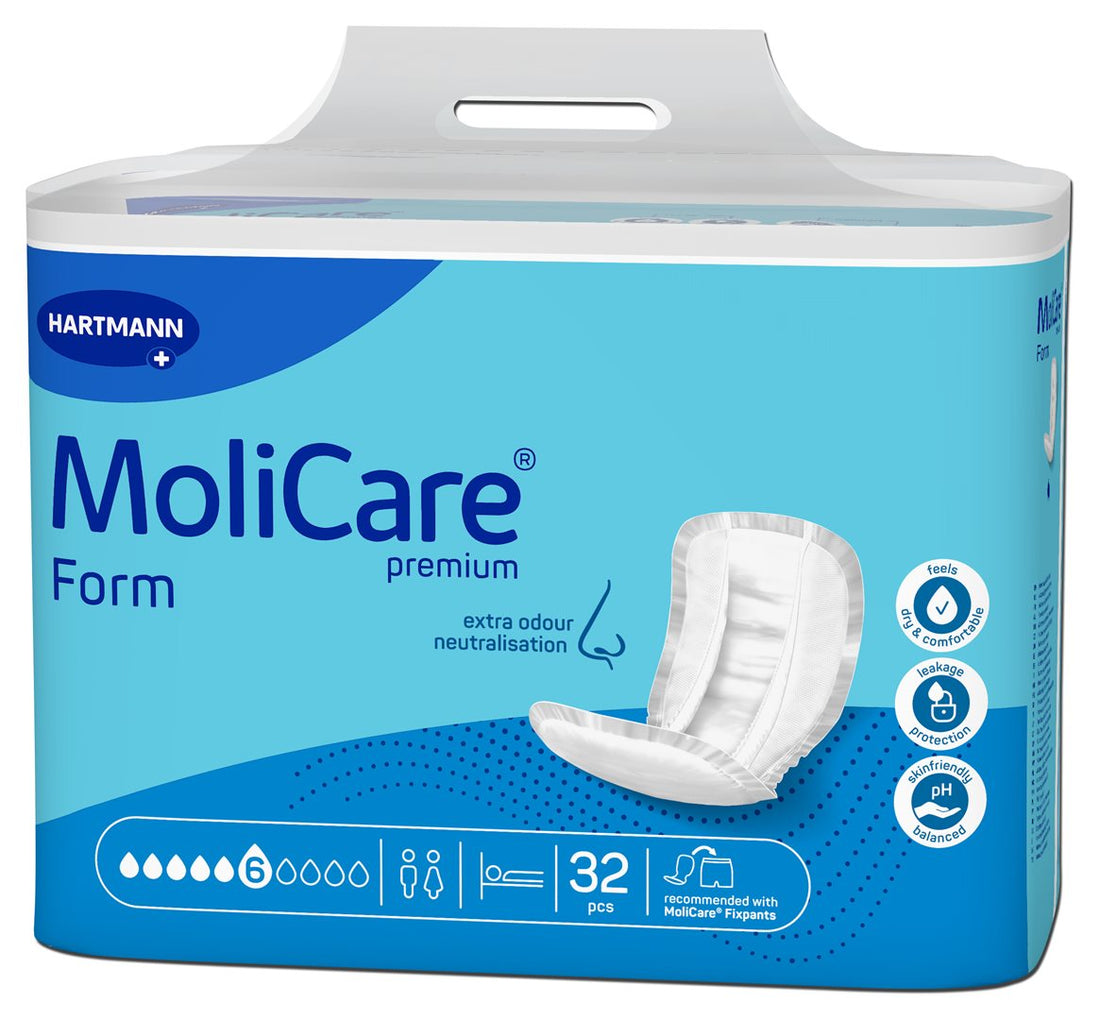 MOLICARE Premium Form 6 Protections Anatomiques 32 pièces