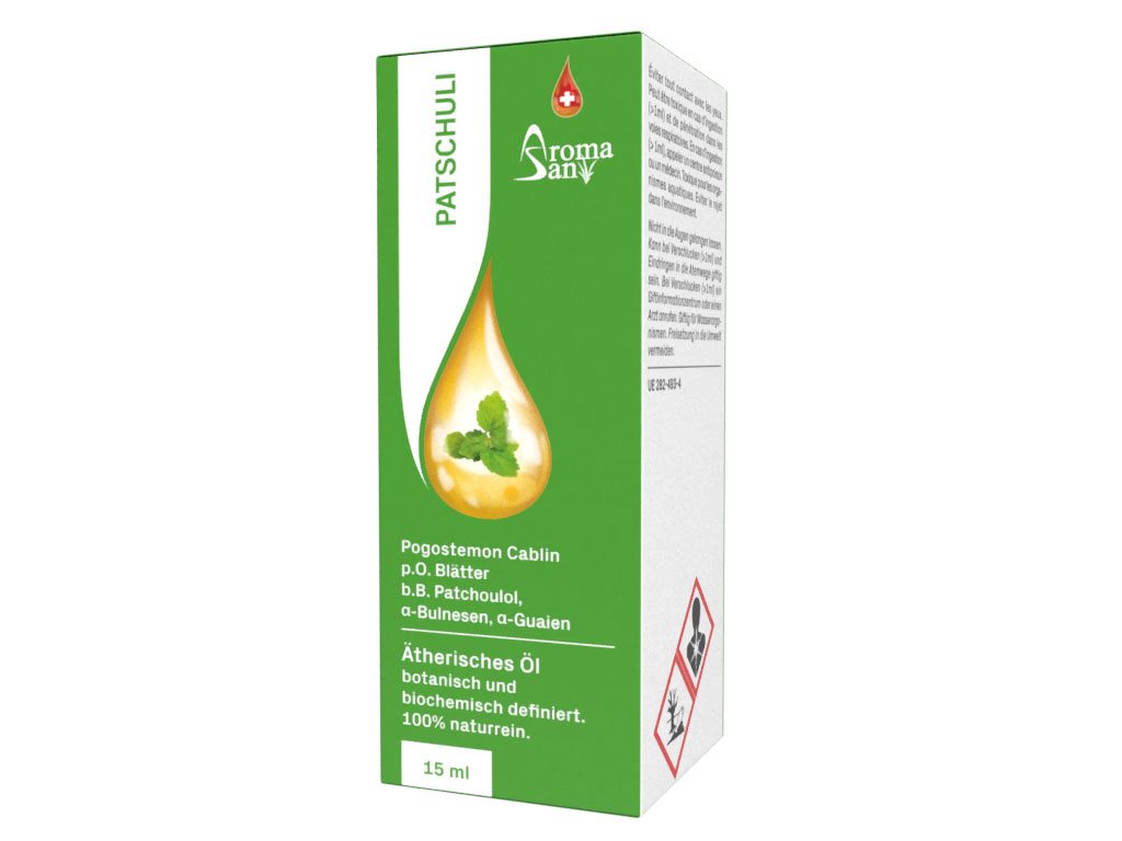 AROMASAN Huile Essentielle Patchouli Bio 15 ml | Bien-être Naturel