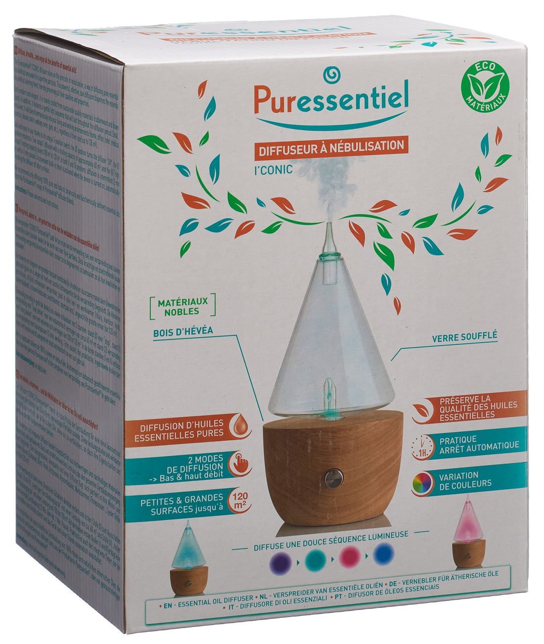 Puressentiel Diffuseur Iconic Huiles Essentielles | Diffusion Sûre