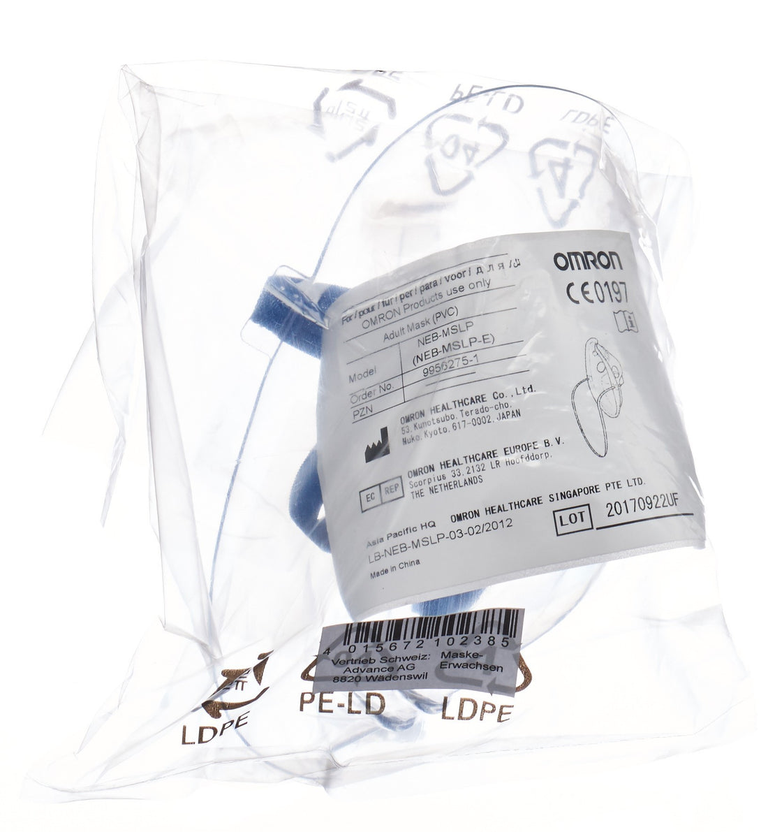 OMRON Masque Inhalation Adulte pour CompAir/CX/U22 | Confort Respiratoire