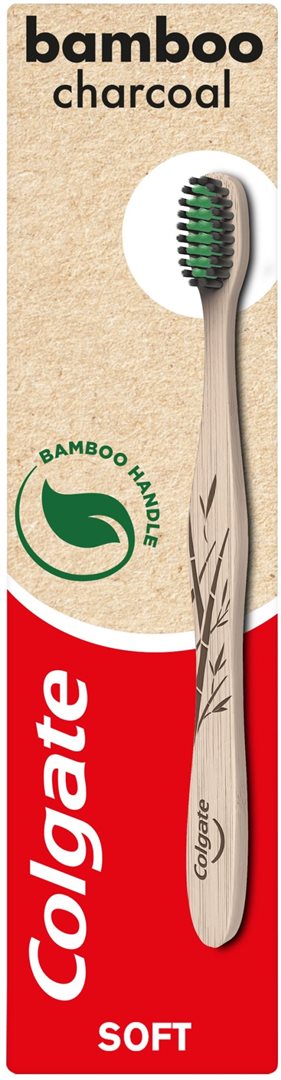 COLGATE Brosse à Dents Bambou Charbon Actif Blancheur | 1 Pièce