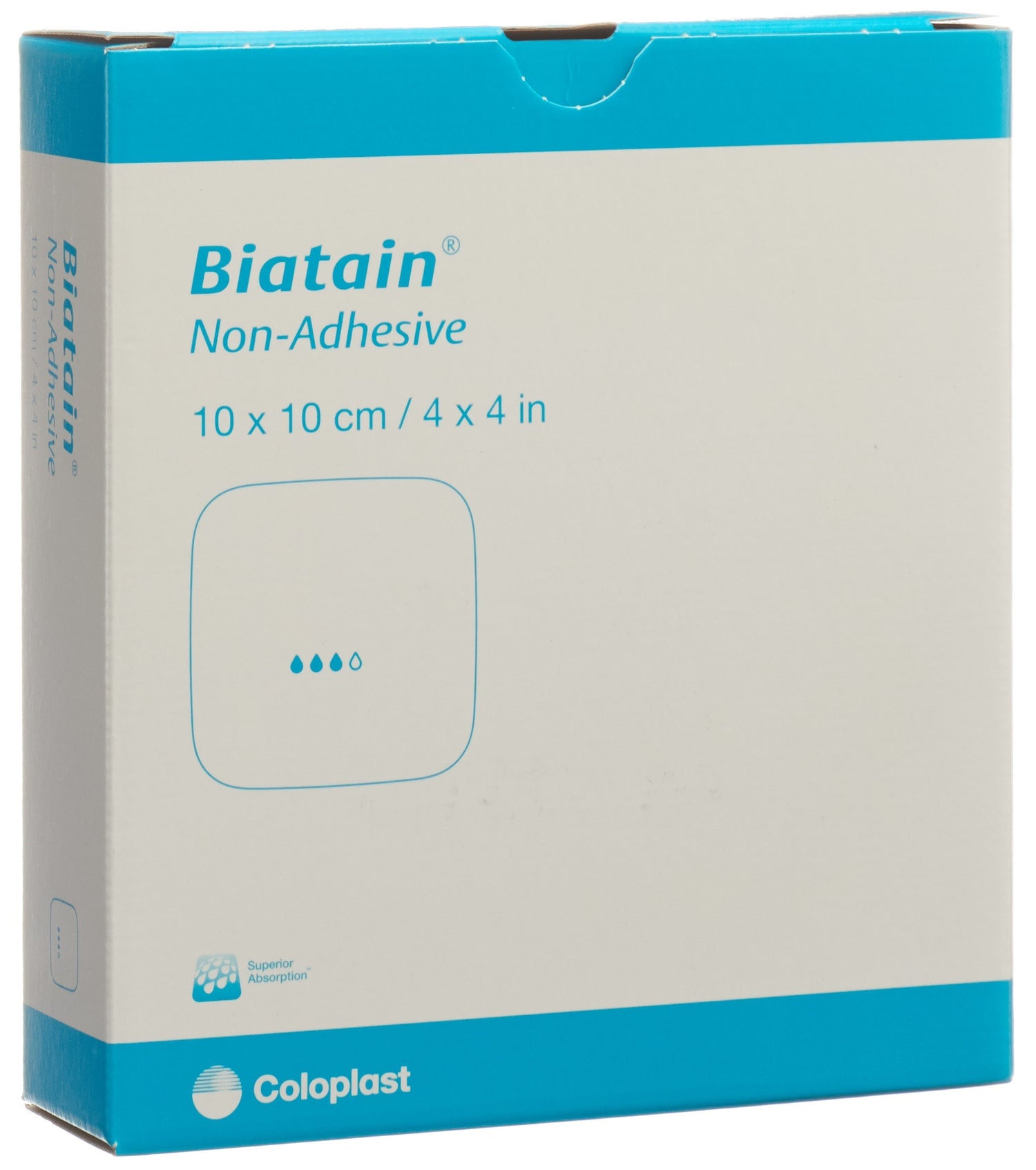 BIATAIN Non-Adhesive Pansement 10 x 10 cm | Lot de 10