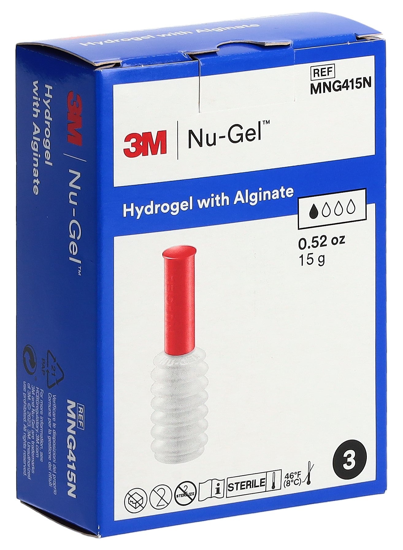 NU GEL Hydrogel Alginate Soin Cicatrisant 3 x 15 g