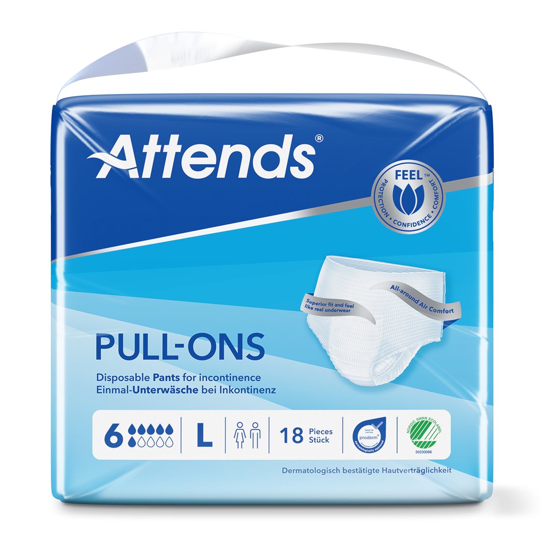 ATTENDS Pants Pull-Ons Taille L 18 pièces | Confort &amp; Sécurité