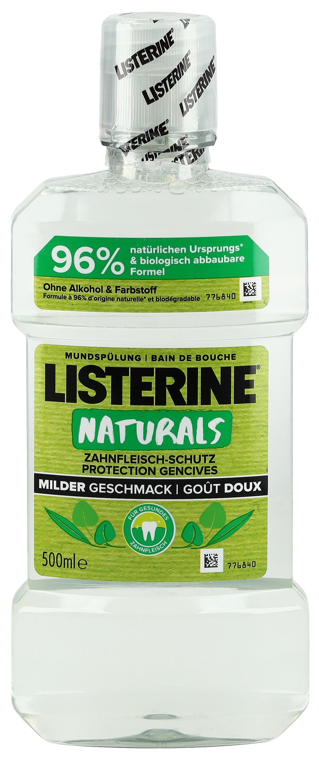 LISTERINE Naturals Protection Gencives Soin Buccal | Flacon 500 ml