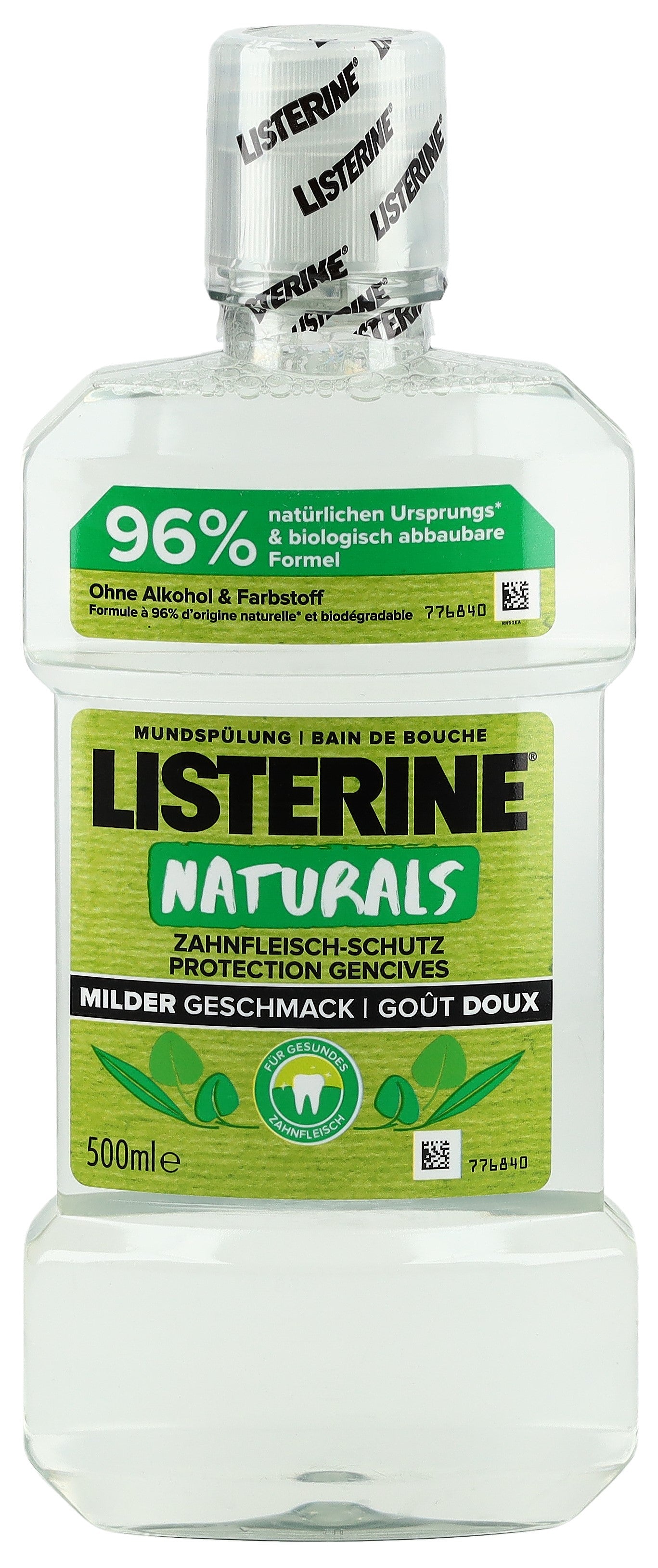 LISTERINE Naturals Protection Gencives Soin Buccal | Flacon 500 ml