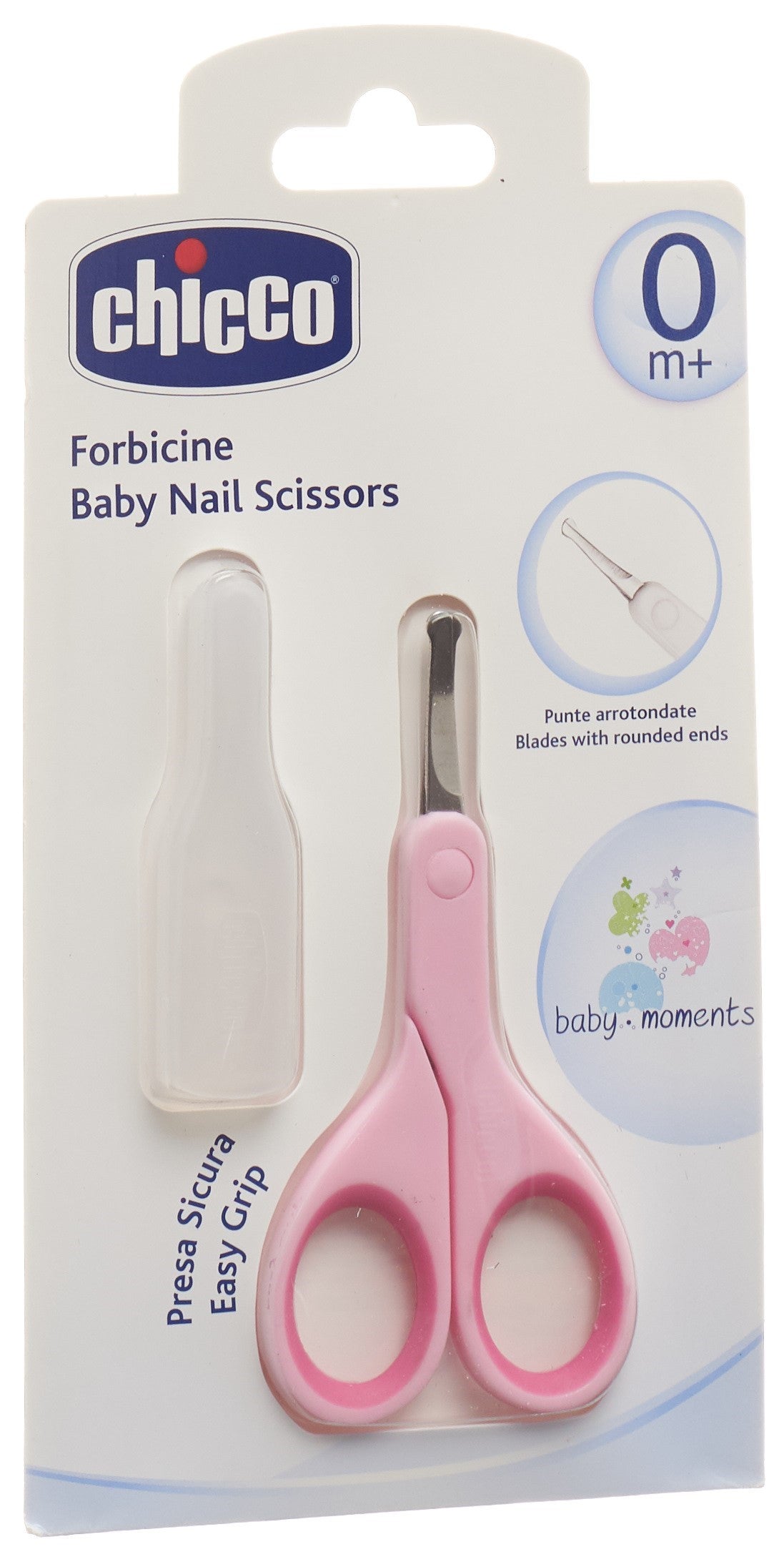 Chicco Ciseaux Ongles Bébé Sécurité Rose | Soin Essentiel