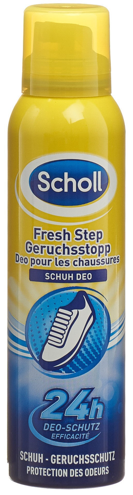 Scholl Désodorisant Chaussures Aérosol 150 ml Fraîcheur Durable | Anti-Odeurs