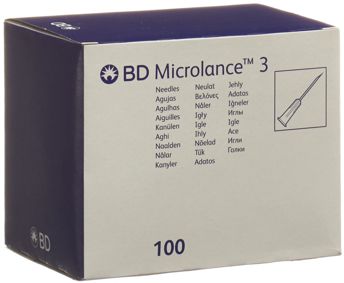 BD Microlance Aiguilles 0.50 x 16mm Orange 100 Pcs | Dispositif Médical Sûr