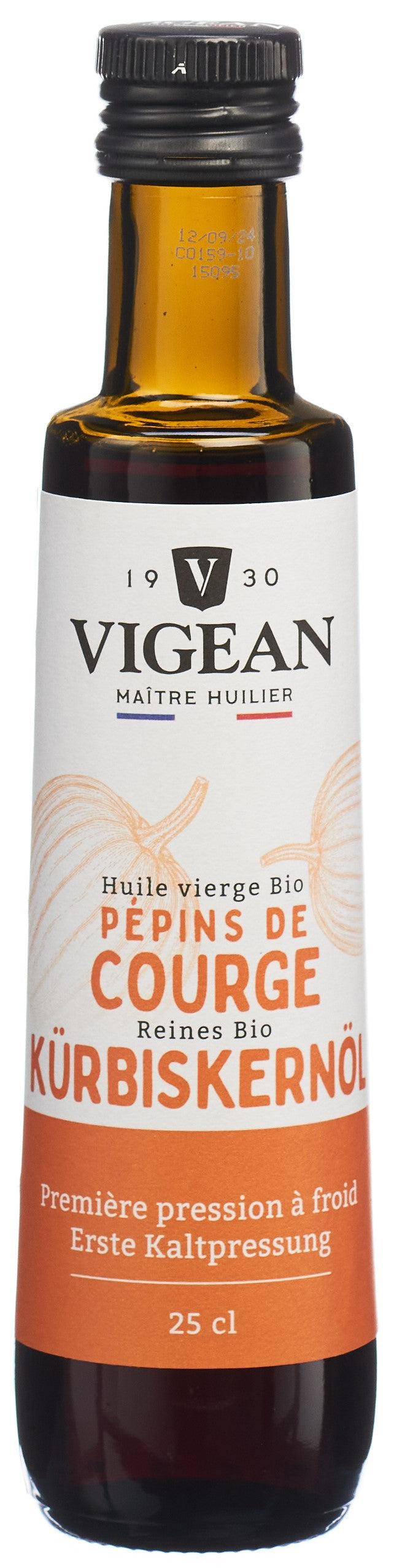 VIGEAN huile de pépins de courge fl 250 ml