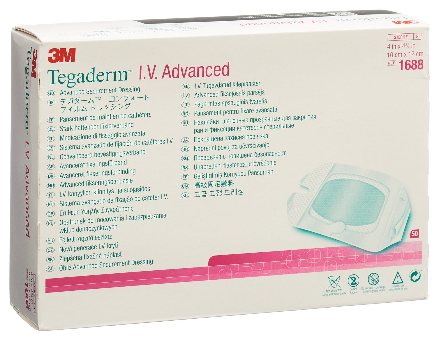 3M TEGADERM IV Advanced 10x12cm (nouv) 50 pce