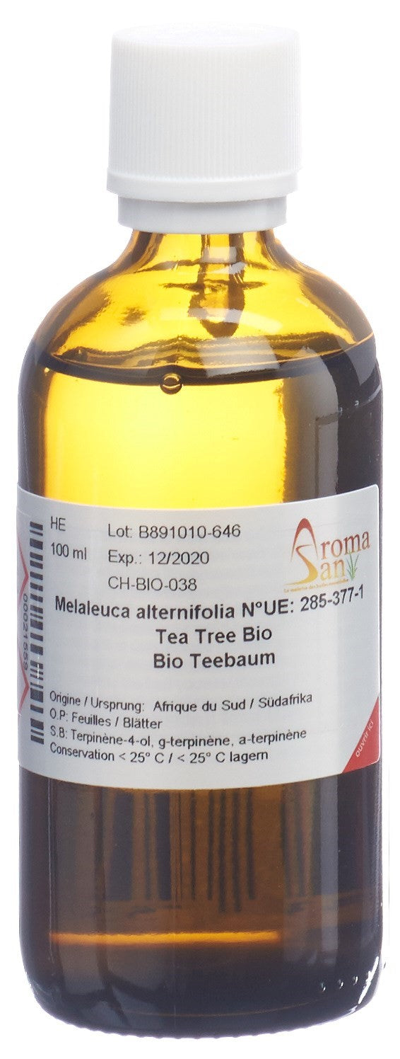 AROMASAN Huile Essentielle Tea Tree Bio 100ml | Pure &amp; Naturelle