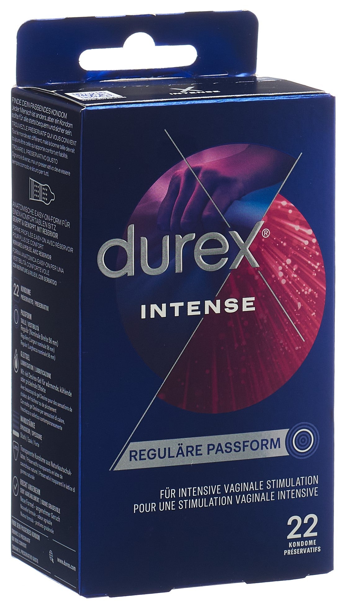 Durex Intense Orgasmic Préservatifs Stimulants | Lot de 22